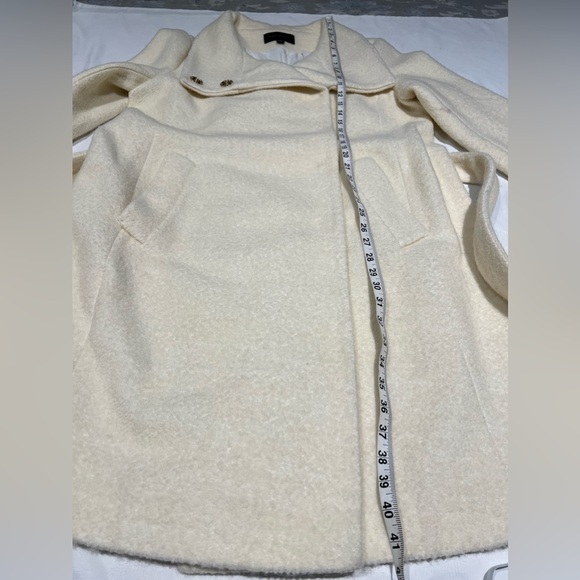 Ann Taylor Belted Funnel Neck Coat L - Picture 7 of 14